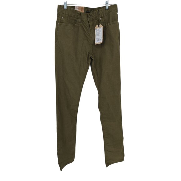 Prana Size 30x36 Means Jeans Bridger Green Straight Leg Slim Fit NWT